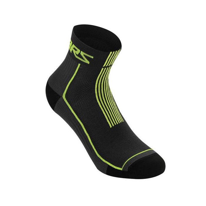 Alpinestars MTB Summer Socks 9 - ponožky black/acid yellow