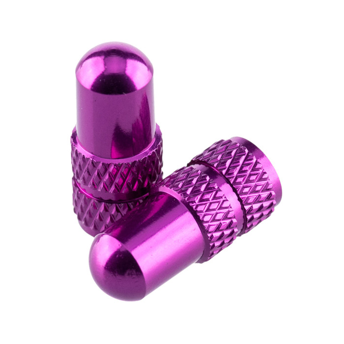  DEITY čepička ventilku Presta Valve Caps pár Farba: purple 9767/PUR