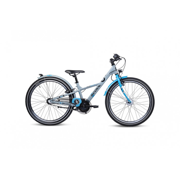 S'COOL  Detský bicykel XXlite alloy 3s modrý/tmavomodrý ()