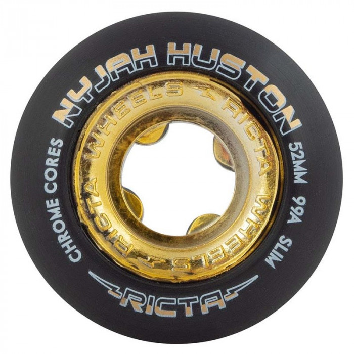 kolečka RICTA - 52mm Nyjah Huston Chrome Core Black Gold Slim 99a (110561) velikost: 52mm/99a
