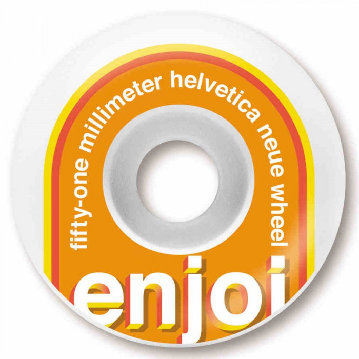 kolečka ENJOI - Helvetica Neue Wheels Orange (ORANGE) velikost: 51MM