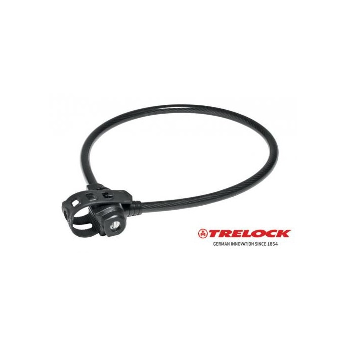 Trelock Zámok lankový KS 222/75/12 FIXXGO čierny 12 mm x 75 cm