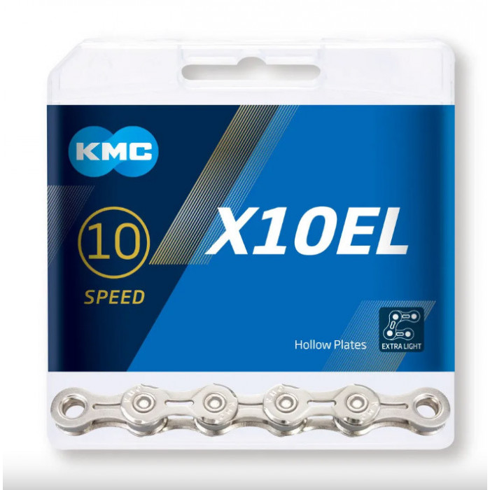 KMC Reťaz X 10 EL strieborná 114 článkov