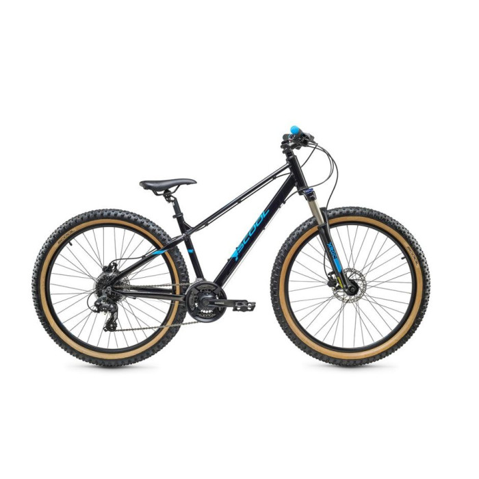 SCOOL Detský bicykel Xroc Plus 27,5 - 24S RH40 čierna/modrá (od 150 cm) ()