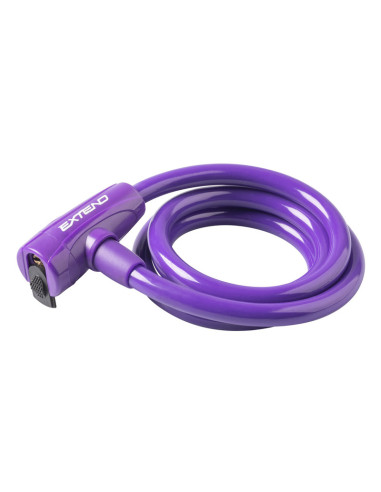Zámok na bicykel Extend COMPANION 12*1200mm, purple