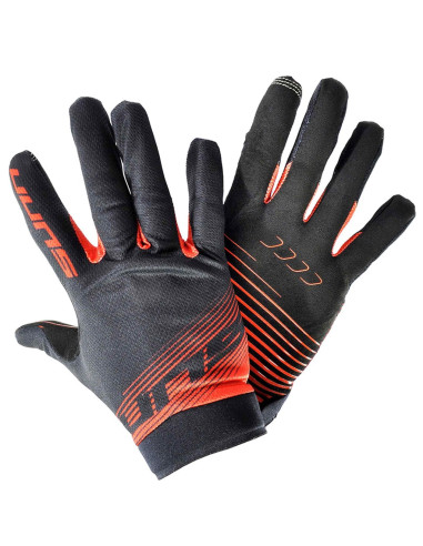                     Cyklistické rukavice AIR 1 červené, Červená/Čierna (123-08)