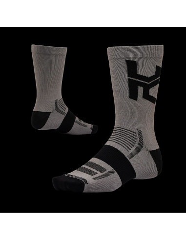 Ride Concepts Sidekick 8" ponožky - Charcoal