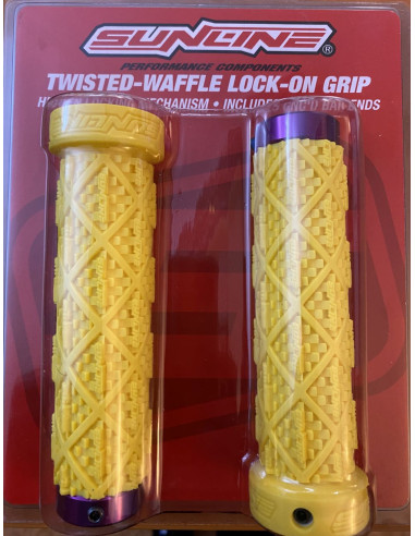Sunline Twisted Waffle Lock-On gripy Žluté