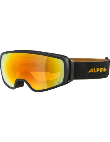 ALPINA Lyžiarske okuliare DOUBLE JACK Q-Lite čierno-žlté