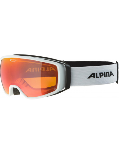 Lyžiarske okuliare Alpina DOUBLE JACK PLANET Q Lite biele
