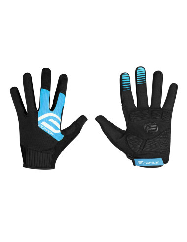 FORCE rukavice MTB POWER, čierno-modré
