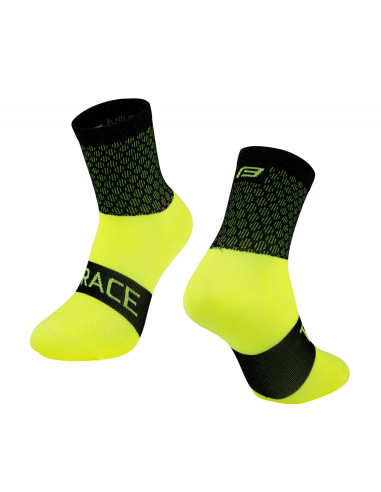 FORCE ponožky TRACE, čierno-fluo