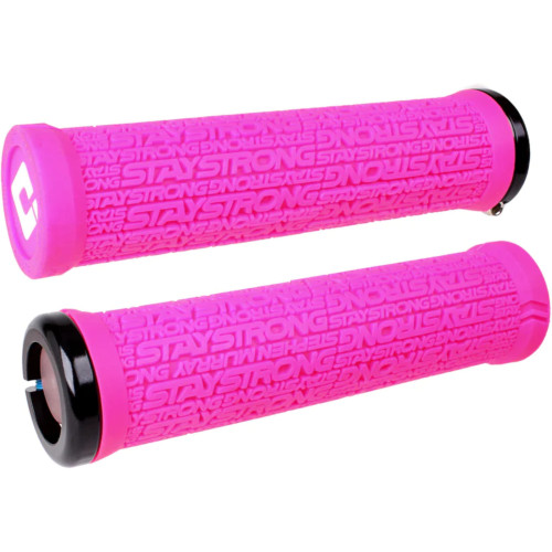 ODI Griffe Stay Strong V2.1 pink, 135mm schwarze Klemmringe