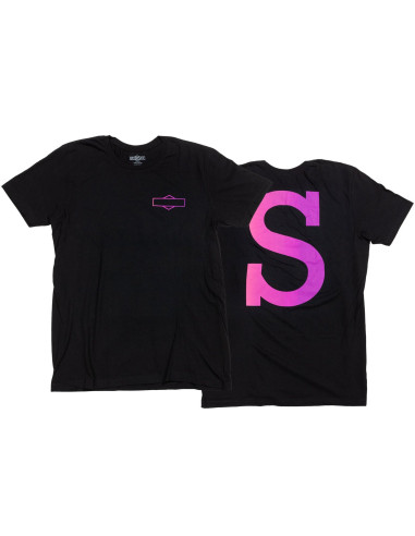 Big S T-Shirt Color: black/pink, Model Year: 2021, Size: S, Textile fiber name: 100% Baumwolle
