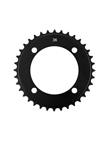 Downhill Chainring Bolt circle (BCD): 104mm, Color: black, Gears: Singlespeed, Material: Aluminium, Model Year: 2007, Teeth: 36T