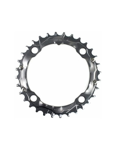 MTB 9-speed Chainring Bolt circle (BCD): 104mm, Color: grey, Gears: 9-speed, Material: Aluminium, Model Year: 2007, Teeth: 32T