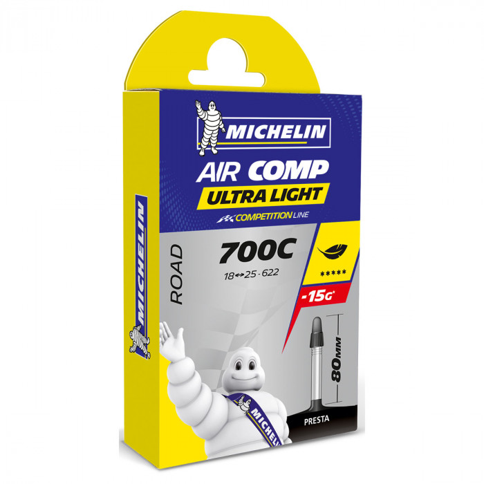 MICHELIN AIR COMP ULTRALIGHT GAL-FV 80MM 700X18/25 837288  
